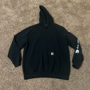 Carhartt black hoodie.